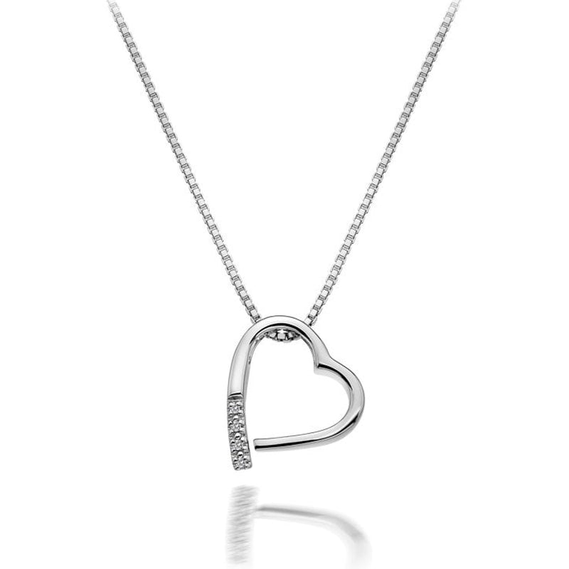 Hot Diamonds Sterling Silver Romantic Heart Pendant DP100