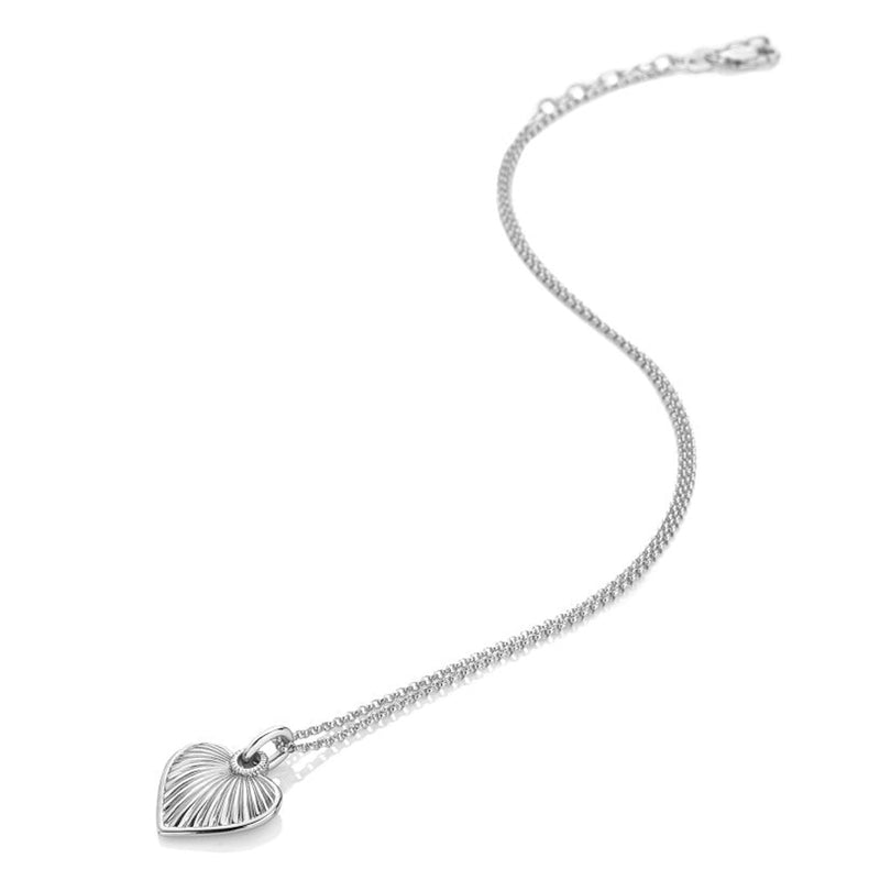 Hot Diamonds Sterling Silver Essence Heart Pendant Necklace DP1029
