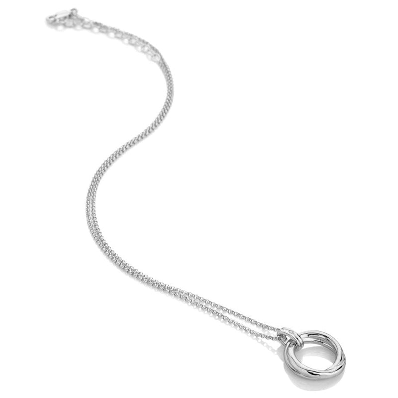 Hot Diamonds Sterling Silver Aura Pendant Necklace DP1030