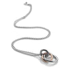 Hot Diamonds Silver Rose Gold Accents Eternal Pendant Necklace DP373