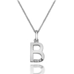 Hot Diamonds Silver Initial B Pendant Necklace DP402