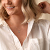 Hot Diamonds Sterling Silver Micro Initial M & Chain DP413
