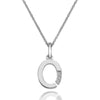Hot Diamonds Silver Initial O Pendant Necklace DP415