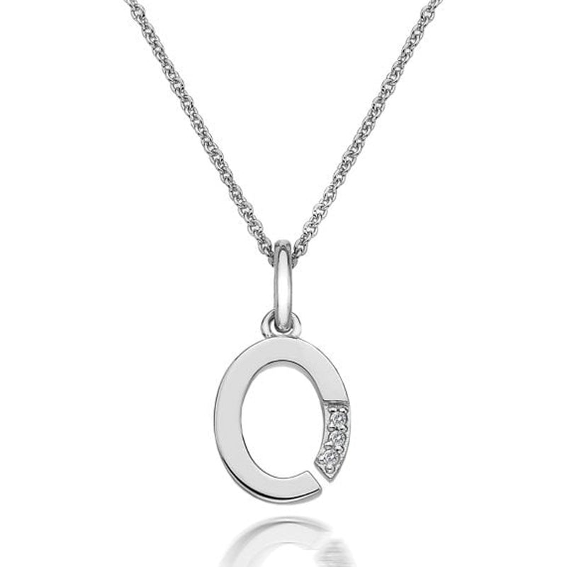Hot Diamonds Silver Initial O Pendant Necklace DP415