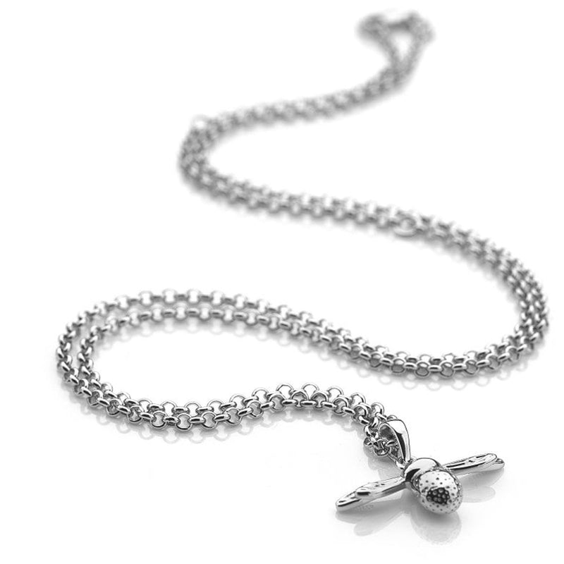 Hot Diamonds Sterling Silver Natural Bee Pendant & Chain DP565
