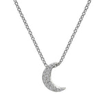 Hot Diamonds Sterling Silver Bliss Striking Crescent Pendant & Chain DP698