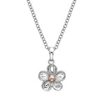 Hot Diamonds Sterling Silver Forget Me Not Pendant & Chain DP749
