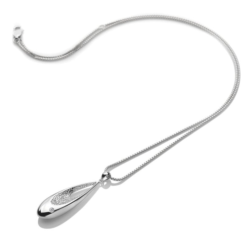Hot Diamonds Sterling Silver Diamond Quest Teardrop Pendant DP785