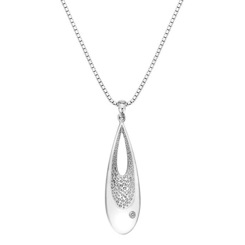 Hot Diamonds Sterling Silver Diamond Quest Teardrop Pendant DP785