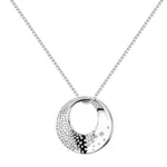 Hot Diamonds Silver Quest Circle Necklace DP786