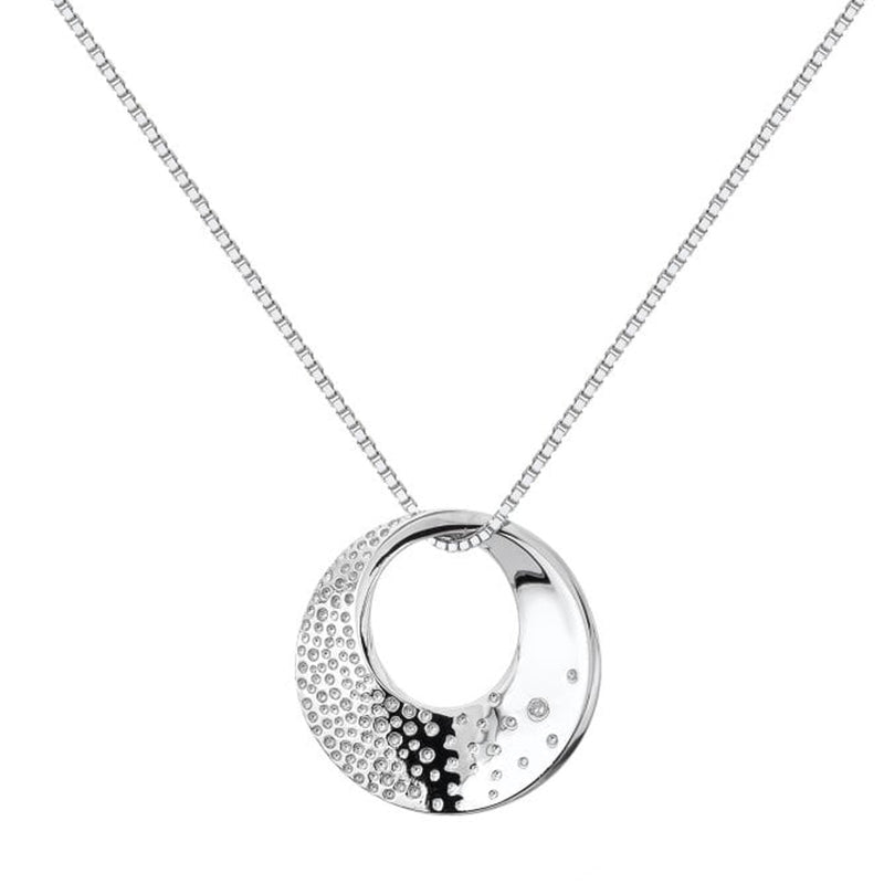 Hot Diamonds Silver Quest Circle Necklace DP786