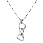 Hot Diamonds Silver Trio Triple Heart Pendant & Chain DP835