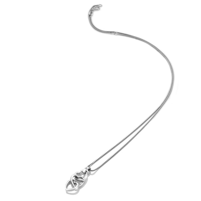 Hot Diamonds Silver Trio Triple Heart Pendant & Chain DP835
