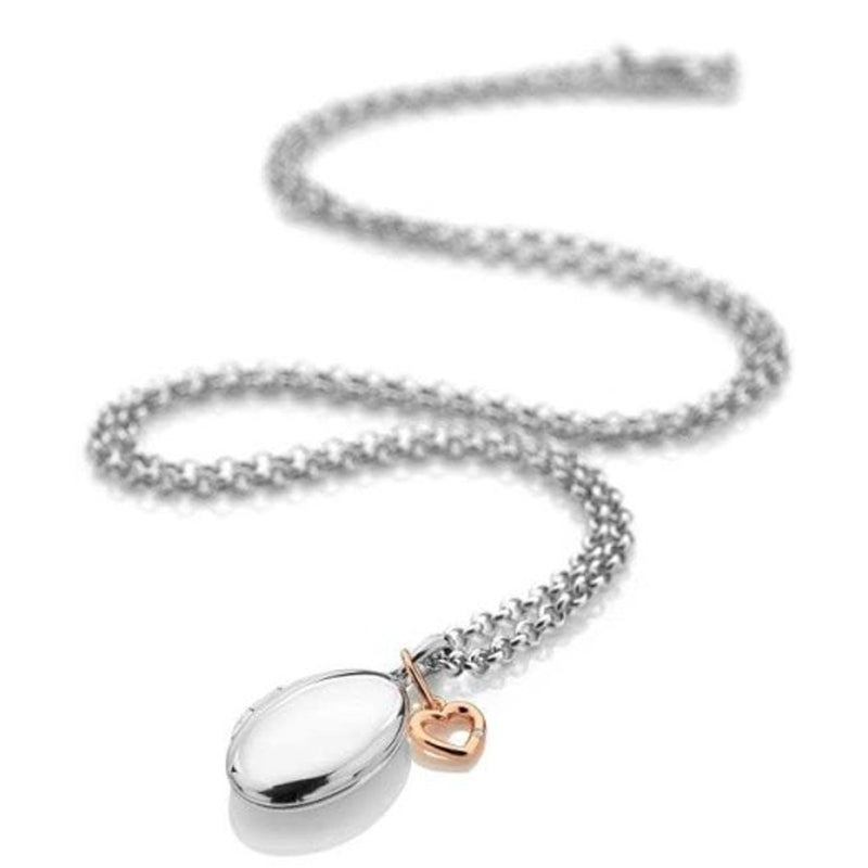 Hot Diamonds Sterling Silver Heart Locket Necklace DP881