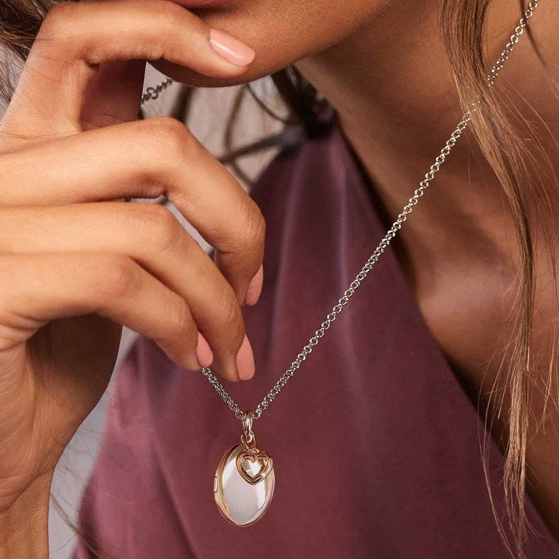 Hot Diamonds Sterling Silver Heart Locket Necklace DP881