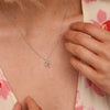 Hot Diamonds Silver Amulets Flower Pendant Necklace DP894