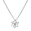 Hot Diamonds Silver Amulets Flower Pendant Necklace DP894