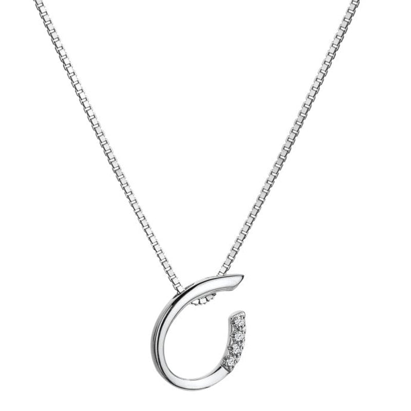 Hot Diamonds Sterling Silver Teardrop Pendant Necklace DP908
