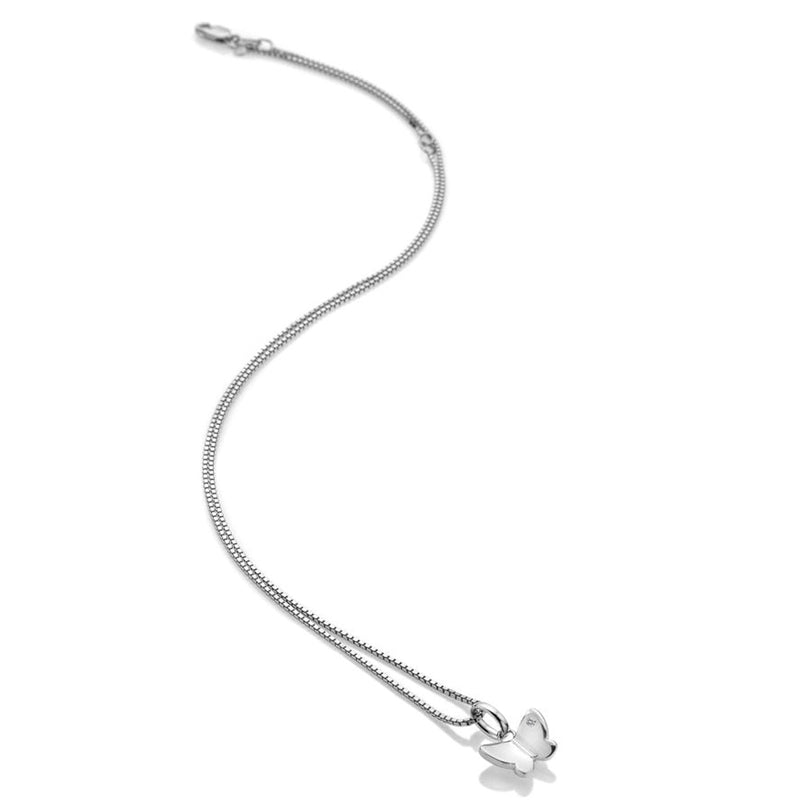 Hot Diamonds Sterling Silver Butterfly Pendant Necklace DP911