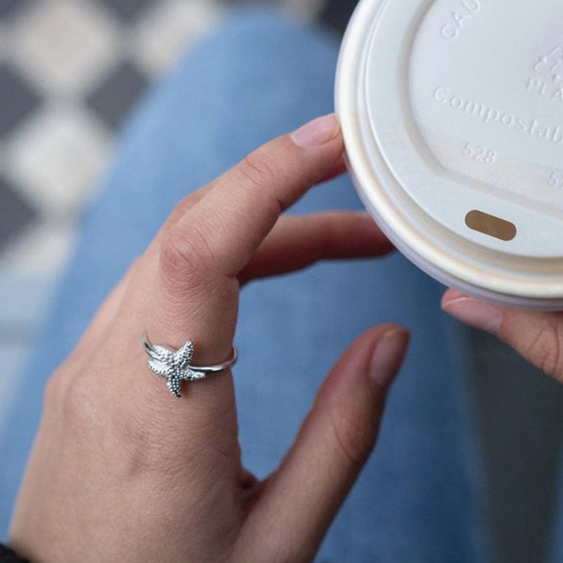 Hot Diamonds Silver Starfish Eternal Love Ring DR213