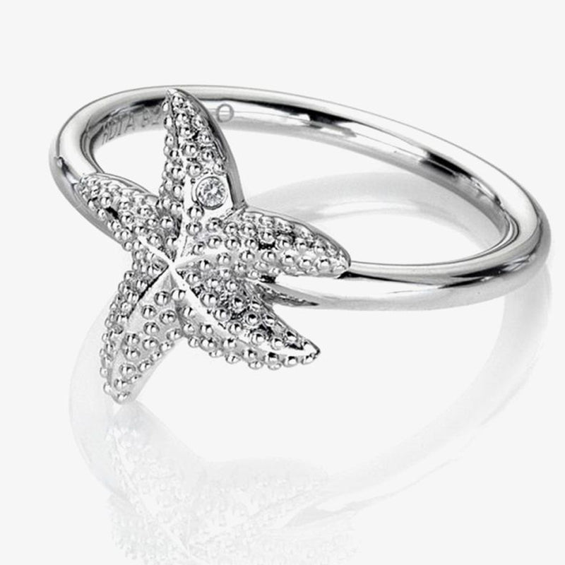Hot Diamonds Silver Starfish Eternal Love Ring DR213