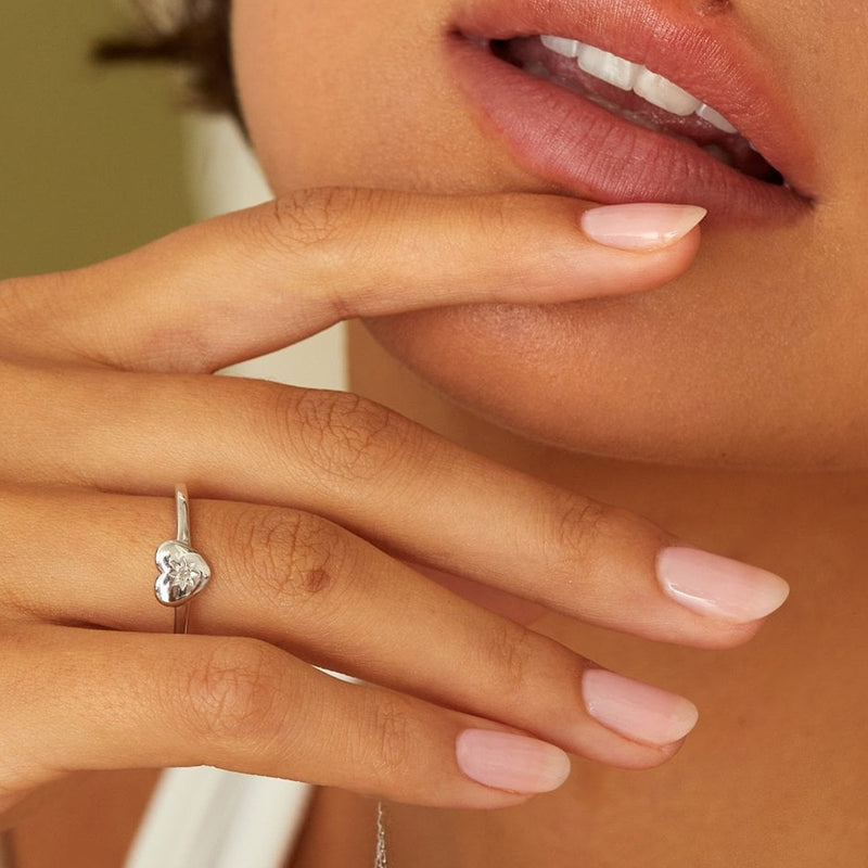 Hot Diamonds Silver Heart Ring DR241
