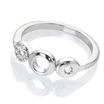 Hot Diamonds Balance Sterling Silver White Topaz Ring DR243