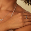 Hot Diamonds Balance Sterling Silver White Topaz Ring DR243