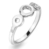 Hot Diamonds Balance Sterling Silver White Topaz Ring DR243