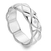 Hot Diamonds White Topaz Quilted Ring DR260