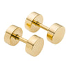 Fred Bennett Stainless Steel Gold Plated Circle Stud Earring E6286