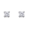 Diamonfire Silver 2mm Cubic Zirconia Solitaire Stud Earrings