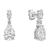 Diamonfire Silver Teardrop and Marquise Drop Earrings