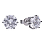 DF SIL CZ 0.75CT SOLITAIRE STUD
