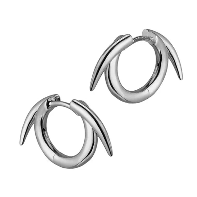 SHAUN LEANE SILVER QUILL SMALL HOOP EARRINGS SA018.SSNAEOS