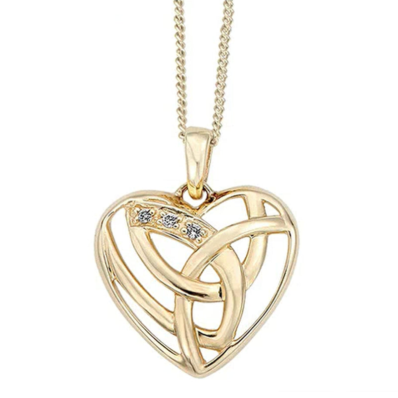 Clogau 9ct Yellow Gold Eternal Love Pendant & Chain