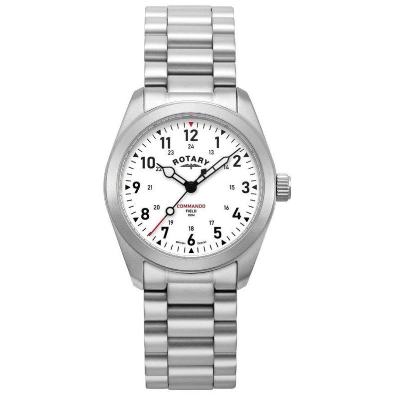 Rotary Gents Commando Stainless Steel Bracelet Watch GB05535/18