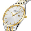 Rotary Gents Two-Tone Ultra Slim Quartz Watch GB08011/02