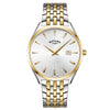 Rotary Gents Two-Tone Ultra Slim Quartz Watch GB08011/02