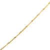 9ct Yellow Gold 18" Twist & Plain Bar Chain Necklace