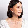 9ct Gold Ridged Teardrop Pendant & Chain