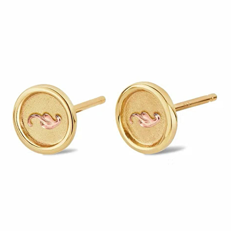 Clogau 9ct Yellow/Rose Gold Tree Of Life Insignia Stud Earrings GTOL0327