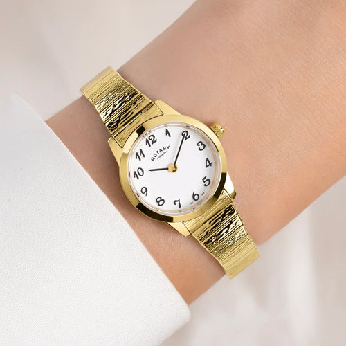 Rotary Ladies Gold Tone Heritage Altera Quartz Watch LB00762/01