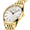 Rotary Ladies Ultra Slim Gold Tone Quartz Watch LB08013/01