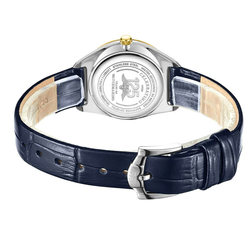 Rotary Ladies Ultra Slim Navy Dial & Strap Quartz Watch LS08011/05