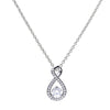 Diamonfire Silver Cubic Zirconia Infinity Pendant & Chain