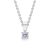 Diamonfire Silver 1ct Cubic Zirconia Solitaire Pendant & Chain