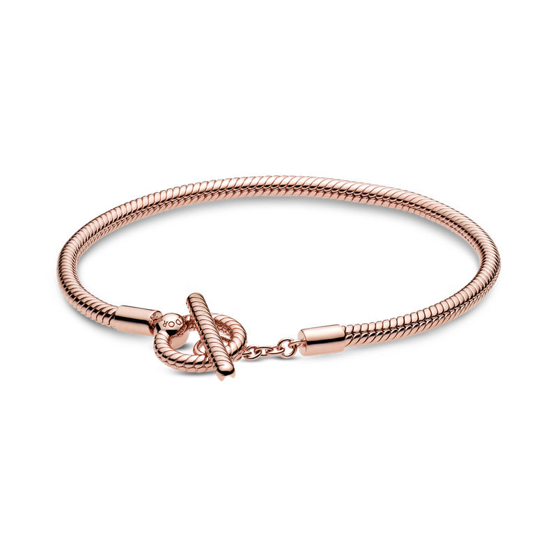 SNAKE CHAIN T BAR BRACELET
