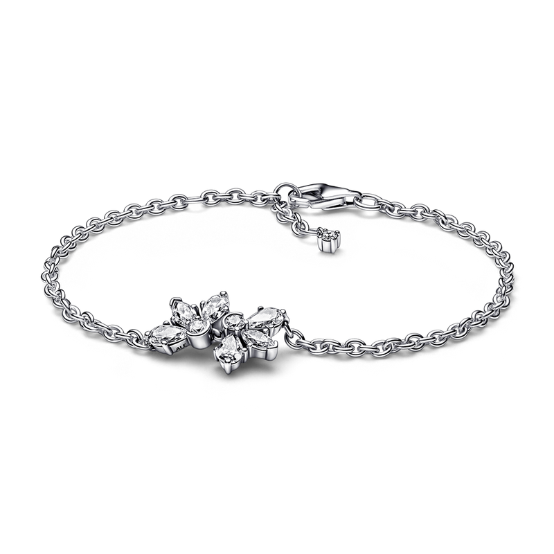 SPARKLING HERBARIUM CLUSTER CHAIN BRACELET