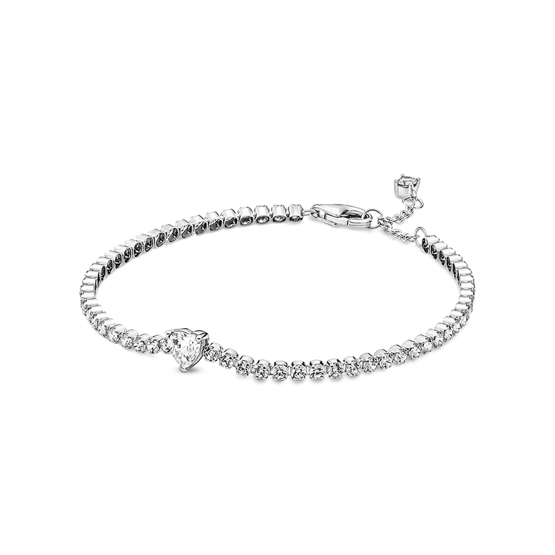 SPARKLING HEART TENNIS BRACELET